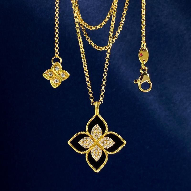 [✨ROSE💎]OBSIDIAN NECKLACE + OBSIDIAN RING AND AQUAMARINE NECKLACE + AQUAMARINE RING SET