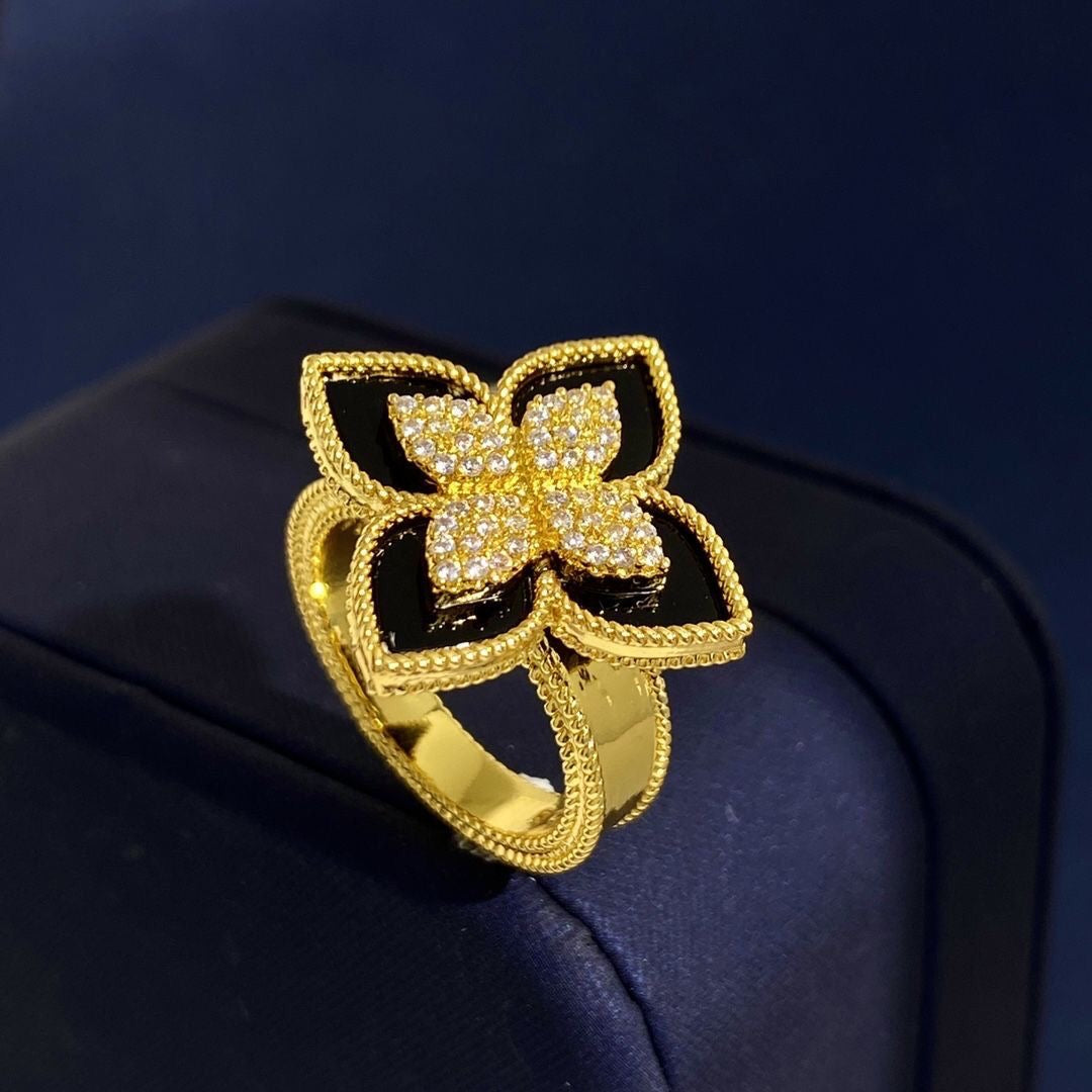 [✨ROSE💎]OBSIDIAN NECKLACE + OBSIDIAN RING AND AQUAMARINE NECKLACE + AQUAMARINE RING SET