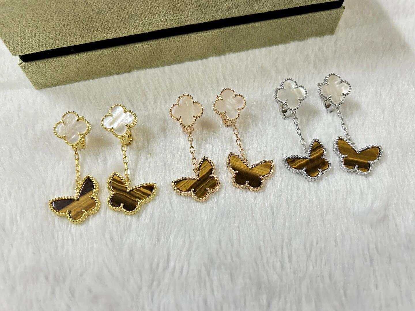 [✨ROSE💎] BUTTERFLY DOUBLE MOTIF EARRINGS