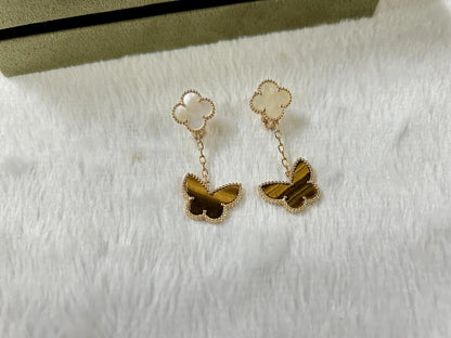 [✨ROSE💎] BUTTERFLY DOUBLE MOTIF EARRINGS