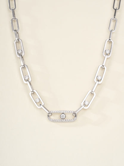 [✨Rose💎]MK NEW SLIDING DIAMOND NECKLACE