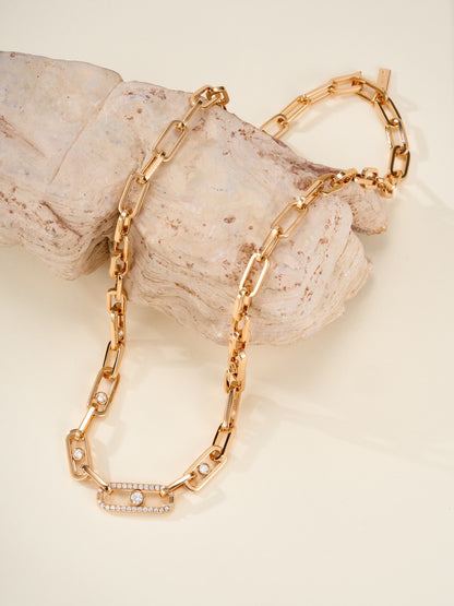 [✨Rose💎]MK NEW SLIDING DIAMOND NECKLACE