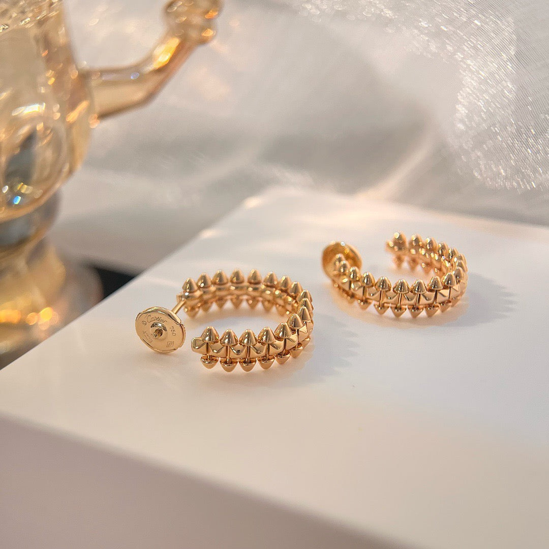 [✨Rose💎]CLASH PETITES BOUCLES D'OREILLES CRÉOLES