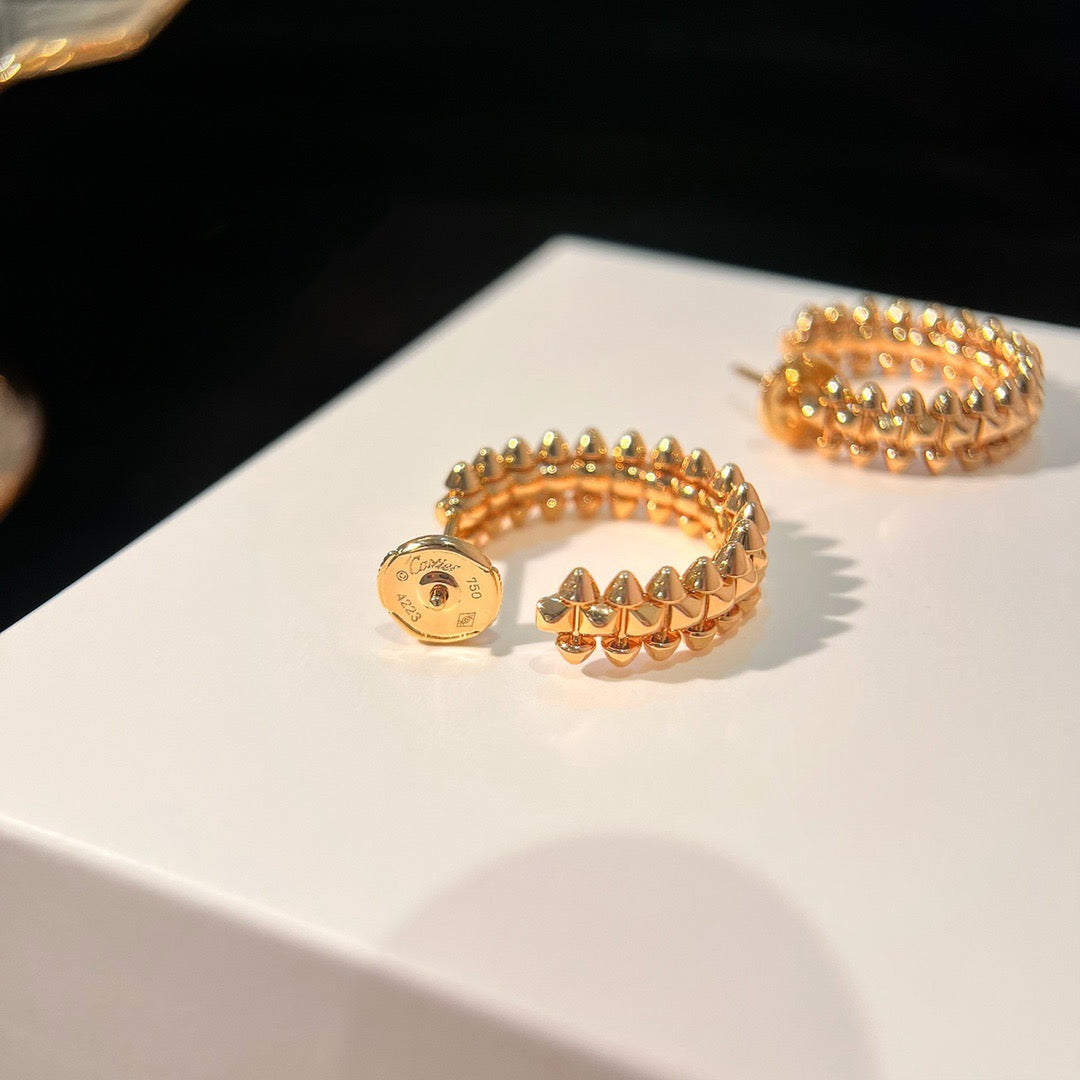 [✨Rose💎]CLASH PETITES BOUCLES D'OREILLES CRÉOLES