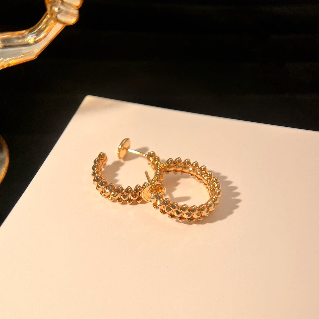 [✨Rose💎]CLASH PETITES BOUCLES D'OREILLES CRÉOLES