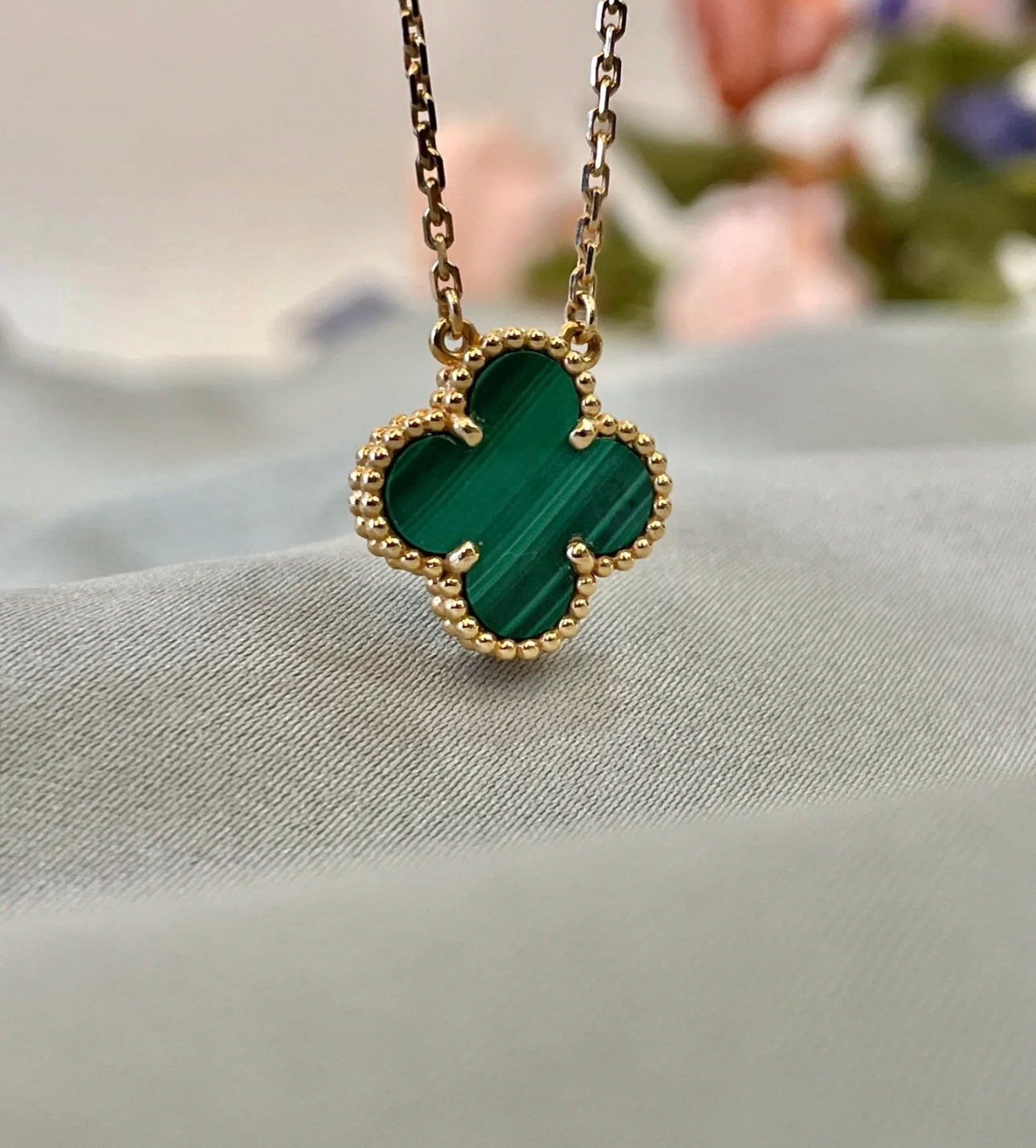 [✨Rose💎] COLLIER TRÈFLE BRONZÉ 15 MM