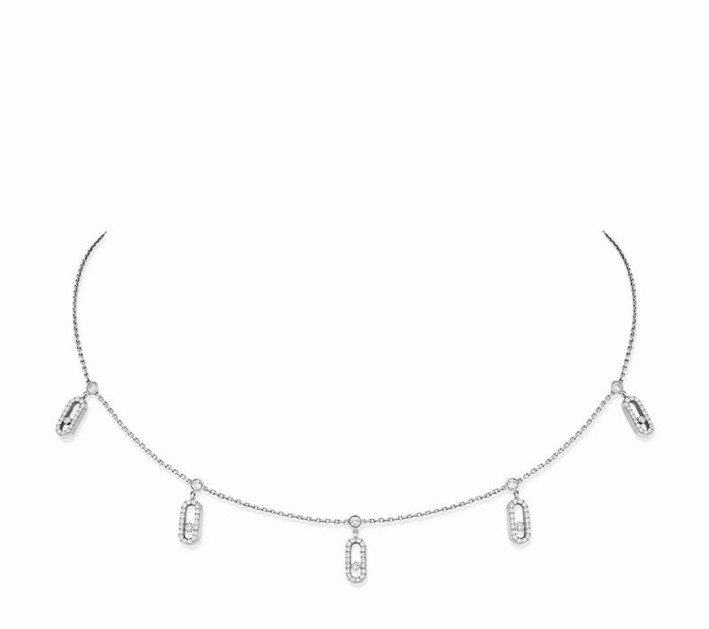 [✨Rose💎] MK 5 SLIDING DIAMOND NECKLACE