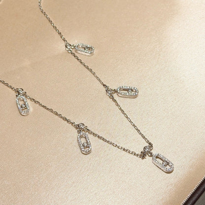 [✨Rose💎] MK 5 SLIDING DIAMOND NECKLACE