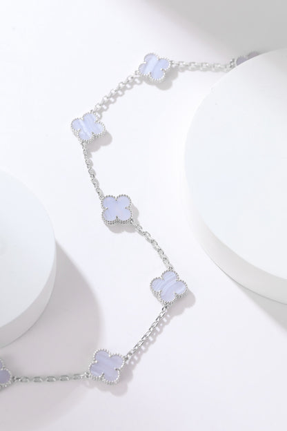 [✨Rose💎] COLLIER TRÈFLE 10 MOTIFS ONYX