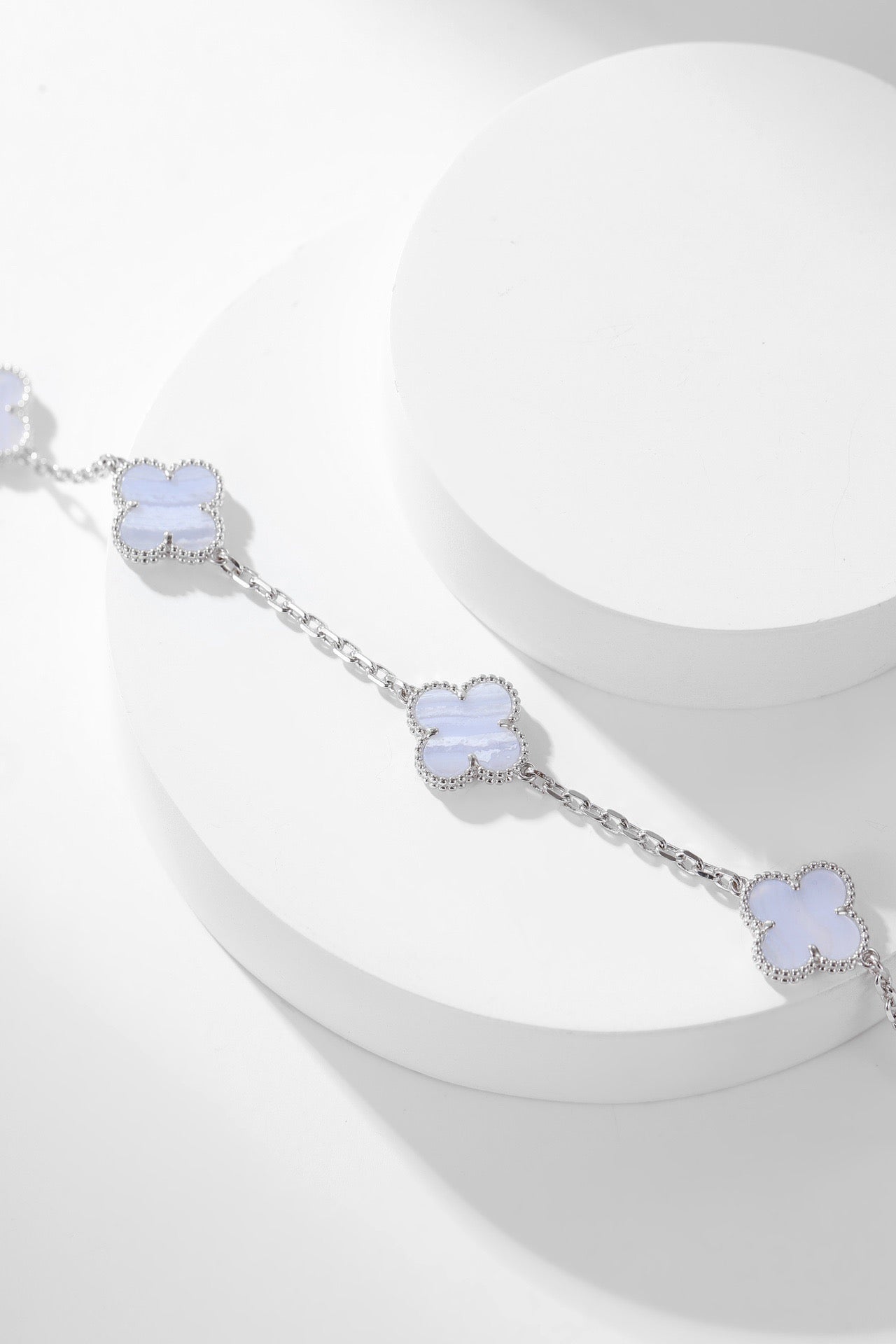 [✨Rose💎] COLLIER TRÈFLE 10 MOTIFS ONYX