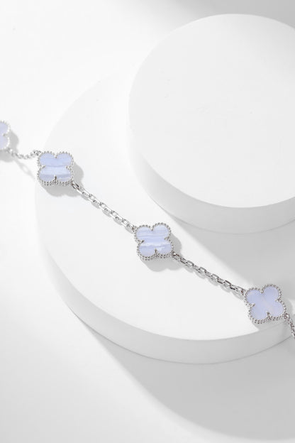 [✨Rose💎] COLLIER TRÈFLE 10 MOTIFS ONYX