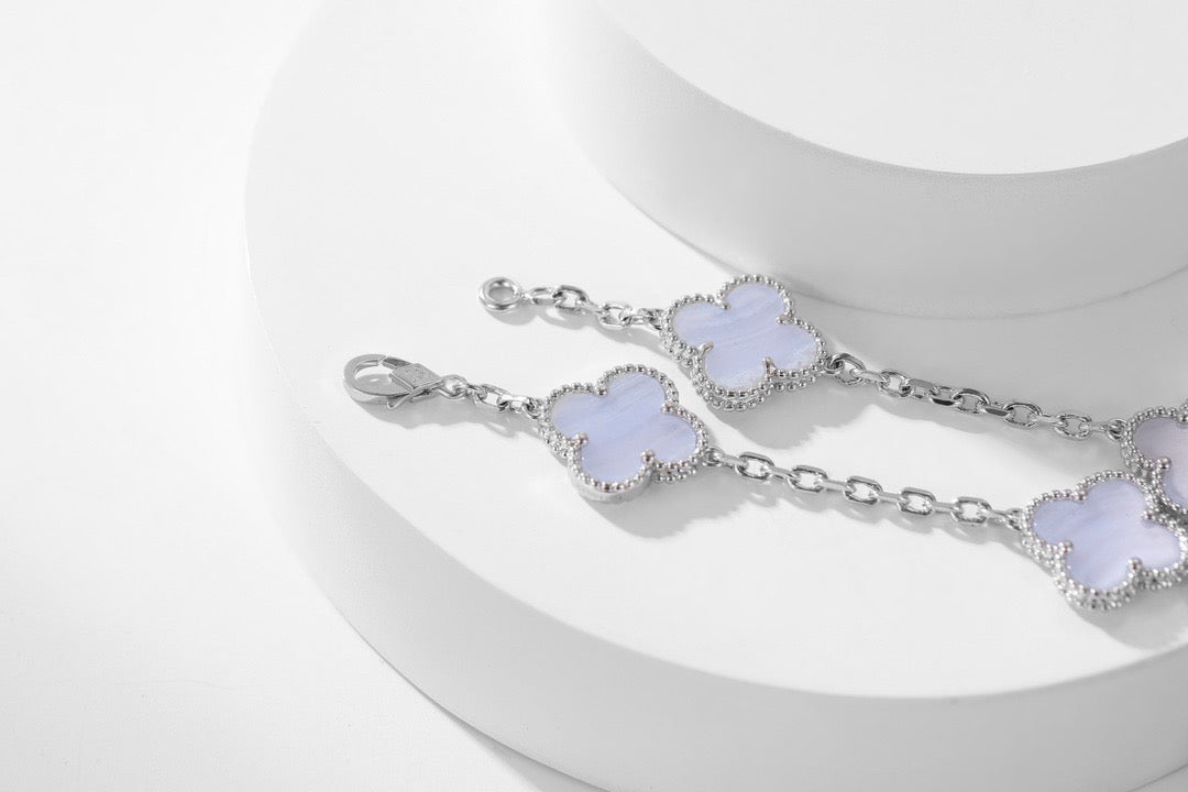 [✨Rose💎] COLLIER TRÈFLE 10 MOTIFS ONYX