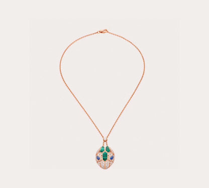 [✨ROSE💎 ]HAUTE COUTURE GOLDEN SERPENT HEAD NECKLACE