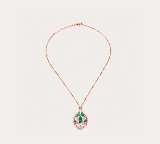 [✨ROSE💎 ]HAUTE COUTURE GOLDEN SERPENT HEAD NECKLACE