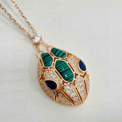 [✨ROSE💎 ]HAUTE COUTURE GOLDEN SERPENT HEAD NECKLACE