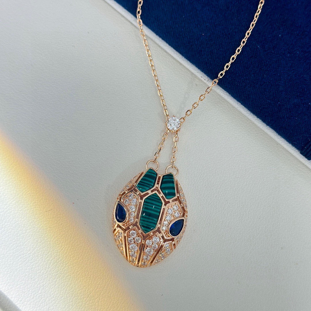 [✨ROSE💎 ]HAUTE COUTURE GOLDEN SERPENT HEAD NECKLACE