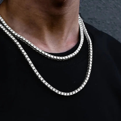 [✨ROSE💎] NEW 925 SILVER MOISSANITE TENNIS NECKLACE
