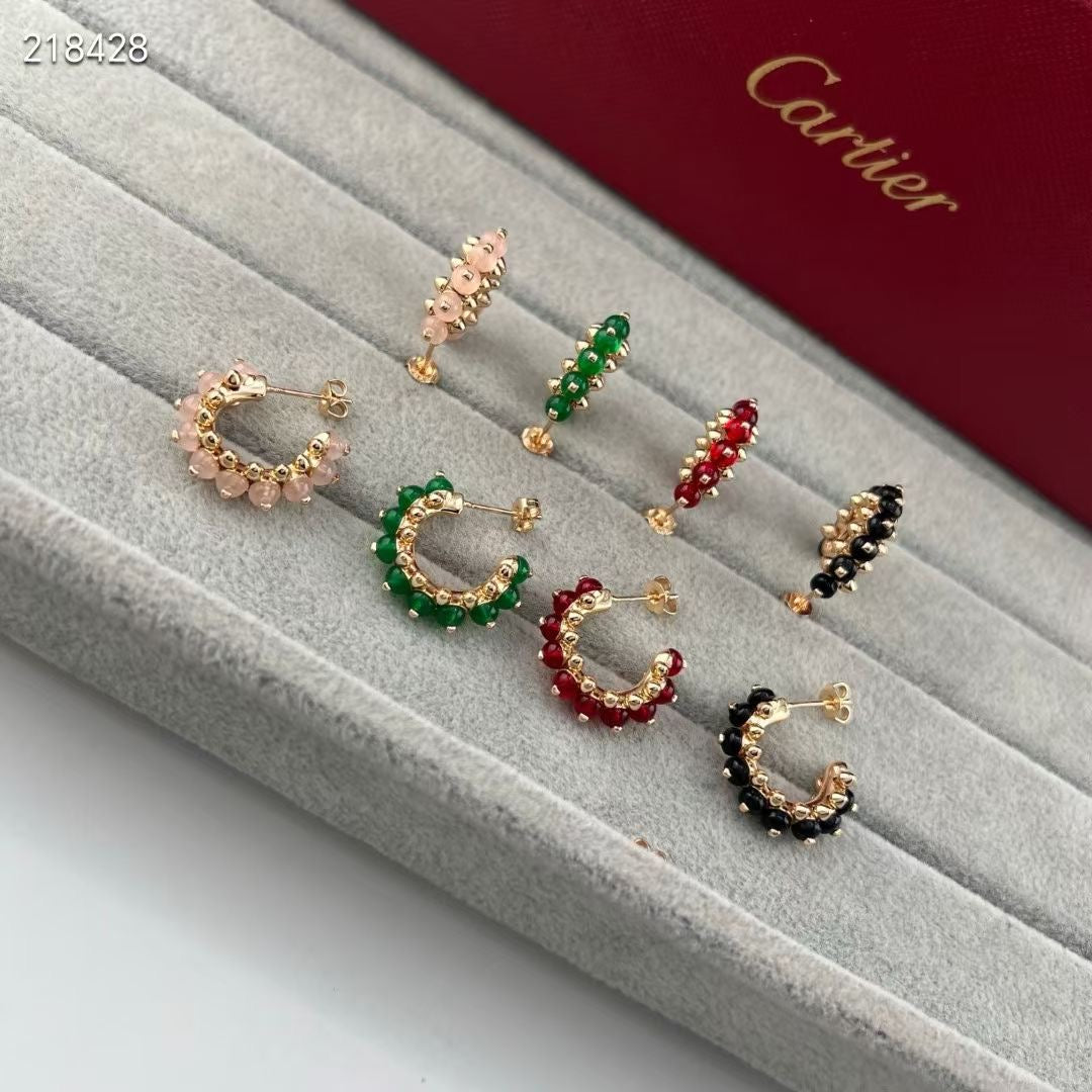[✨Rose💎]CLASH PETITES BOUCLES D'OREILLES CRÉOLES