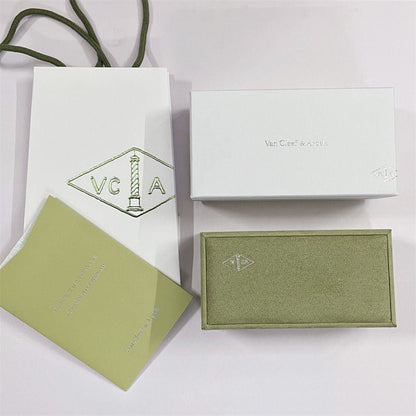 Bracelet, collier, bague, coffret et sac cadeau VA CLOVER