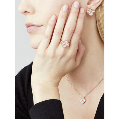 [✨Rose💎] COLLIER FLEUR UNIQUE EN DIAMANT TRÈFLE 15 MM