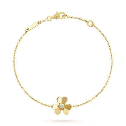 [✨Rose💎]BRACELET FRIVOLE EN MALACHITE ROSE À FLEURS D'OR