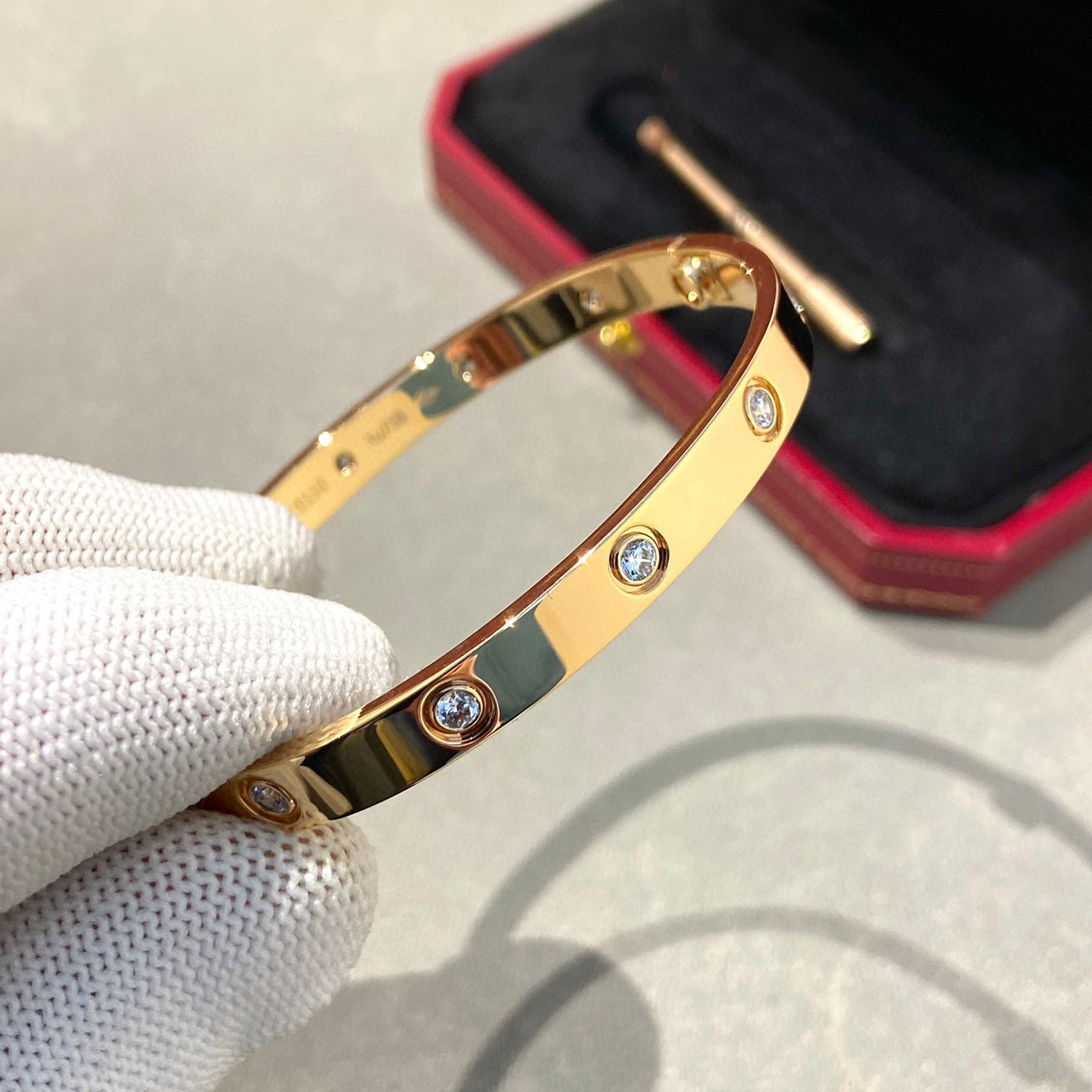 ✨ローズ💎]ラブブレスレット 6.1mm 10ダイヤモンド – Roses Jewellery