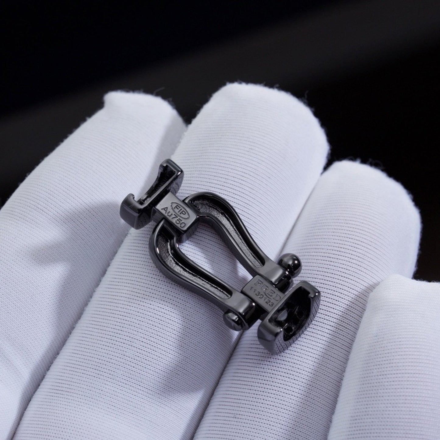 [✨Rose💎]BRACELET SAMOURAÏ NOIR FORCE LARGE SERIES FER À CHEVAL