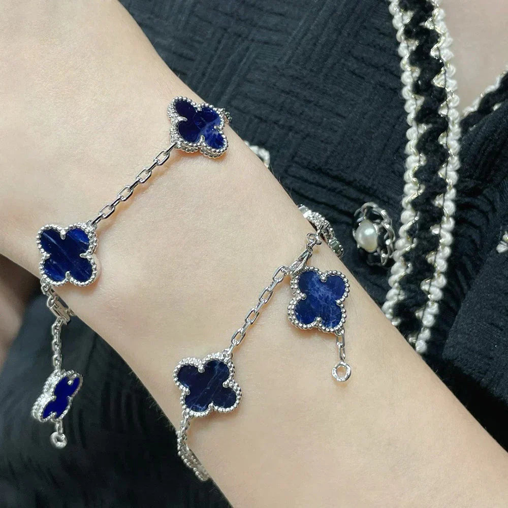 [✨Rose💎]CLOVER 5 MOTIF PIETERSITE BRACELET COLLECTION
