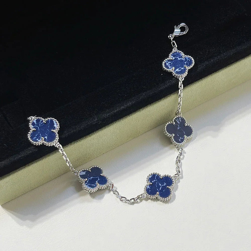 [✨Rose💎]CLOVER 5 MOTIF PIETERSITE BRACELET COLLECTION