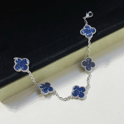 [✨Rose💎]CLOVER 5 MOTIF PIETERSITE BRACELET COLLECTION