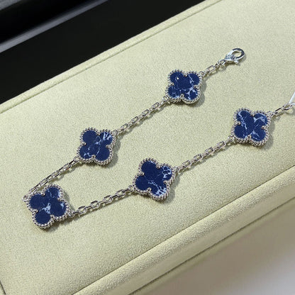 [✨Rose💎]CLOVER 5 MOTIF PIETERSITE BRACELET COLLECTION