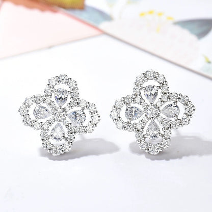 [✨Rose💎] BOUCLES D'OREILLES BOUCLES D'OREILLES MOTIF COMPLET DIAMANT 16MM