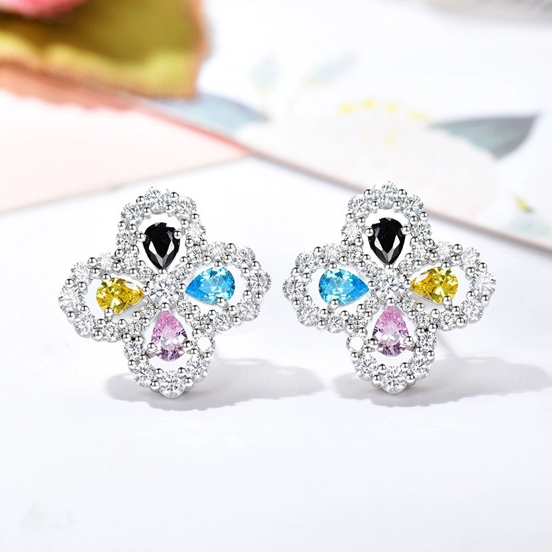[✨Rose💎] BOUCLES D'OREILLES BOUCLES D'OREILLES MOTIF COMPLET DIAMANT 16MM