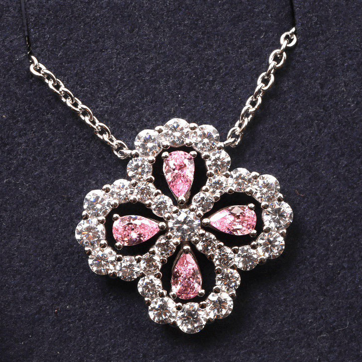[✨Rose💎] COLLIER BOUCLE MOTIF COMPLET DIAMANT 16MM PLUSIEURS COULEURS