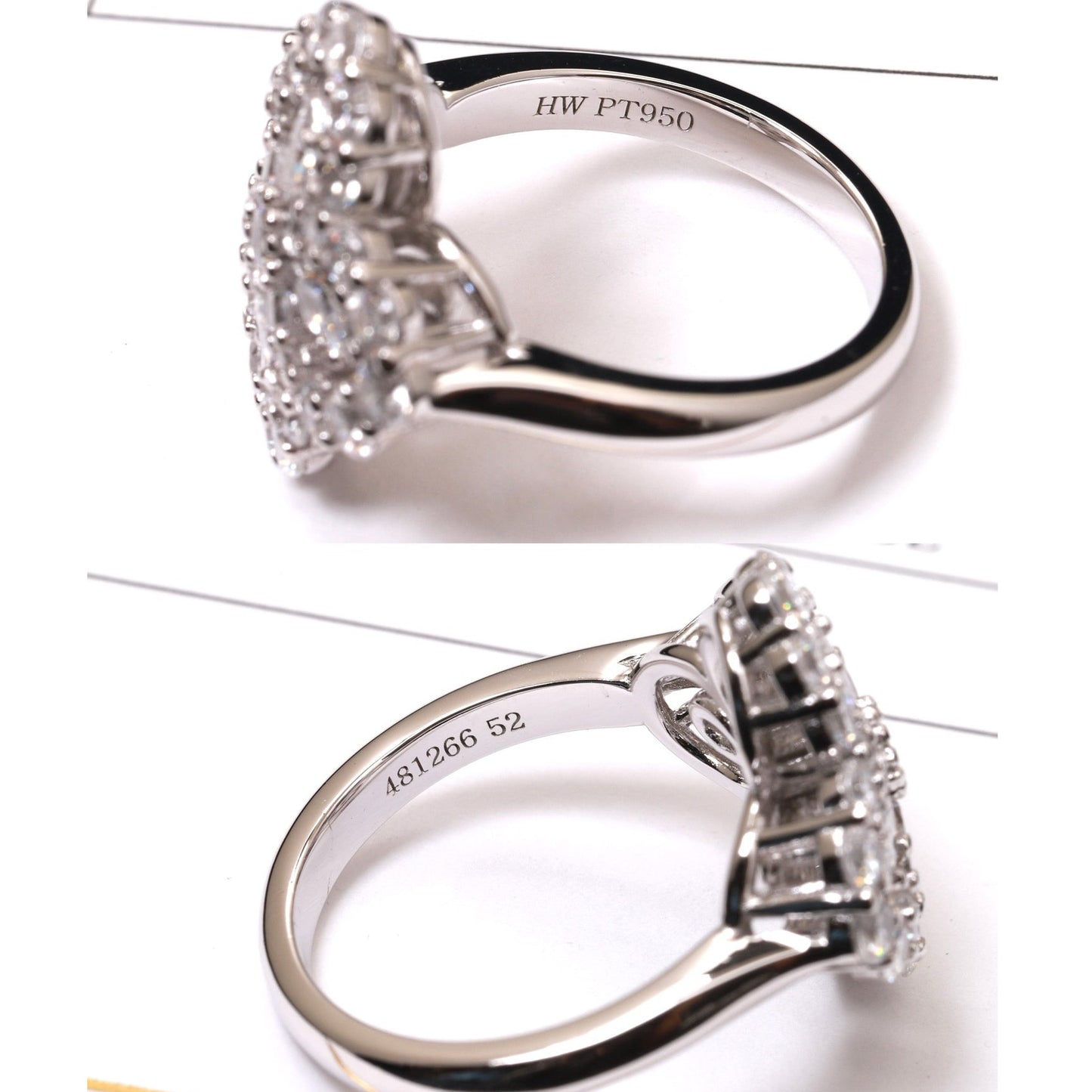 [✨Rose💎]BAGUE BOUCLE MOTIF COMPLET DIAMANT 16MM ARGENT