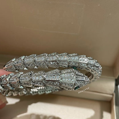 [✨Rose💎]SILVER FULL DIAMOND SNAKE BRACELET