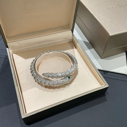 [✨Rose💎]SILVER FULL DIAMOND SNAKE BRACELET