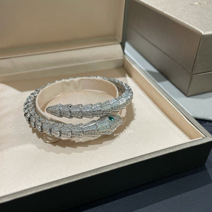 [✨Rose💎]SILVER FULL DIAMOND SNAKE BRACELET