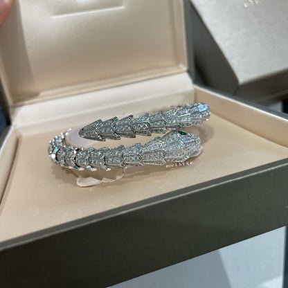 [✨Rose💎]SILVER FULL DIAMOND SNAKE BRACELET