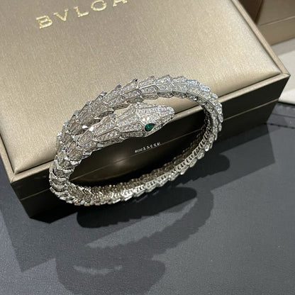 [✨Rose💎]SILVER FULL DIAMOND SNAKE BRACELET