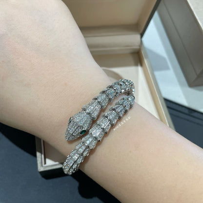 [✨Rose💎]SILVER FULL DIAMOND SNAKE BRACELET