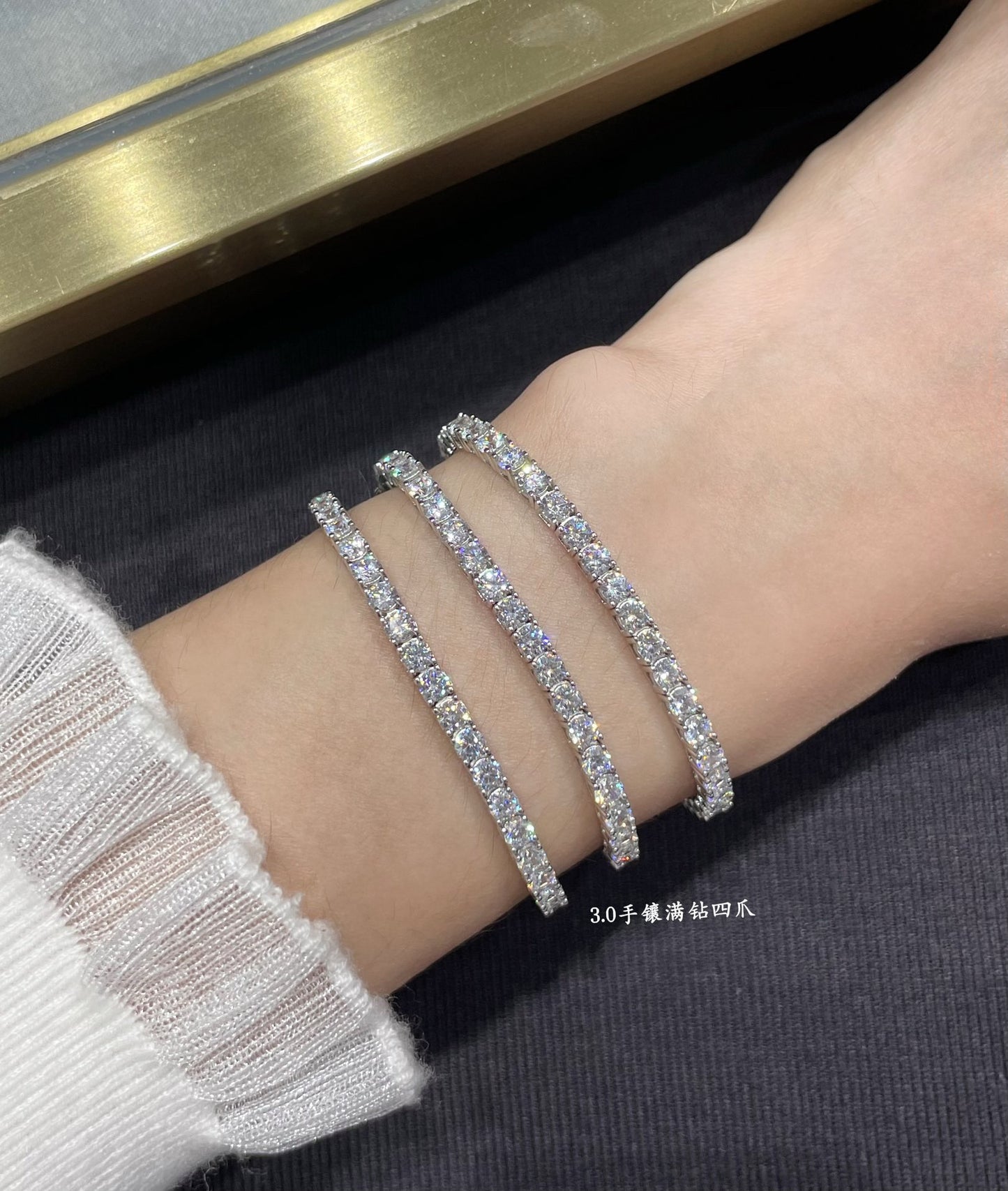 [✨ROSE💎] NEW STYLE TENNIS BRACELET 925 STERLING SILVER MATERIAL