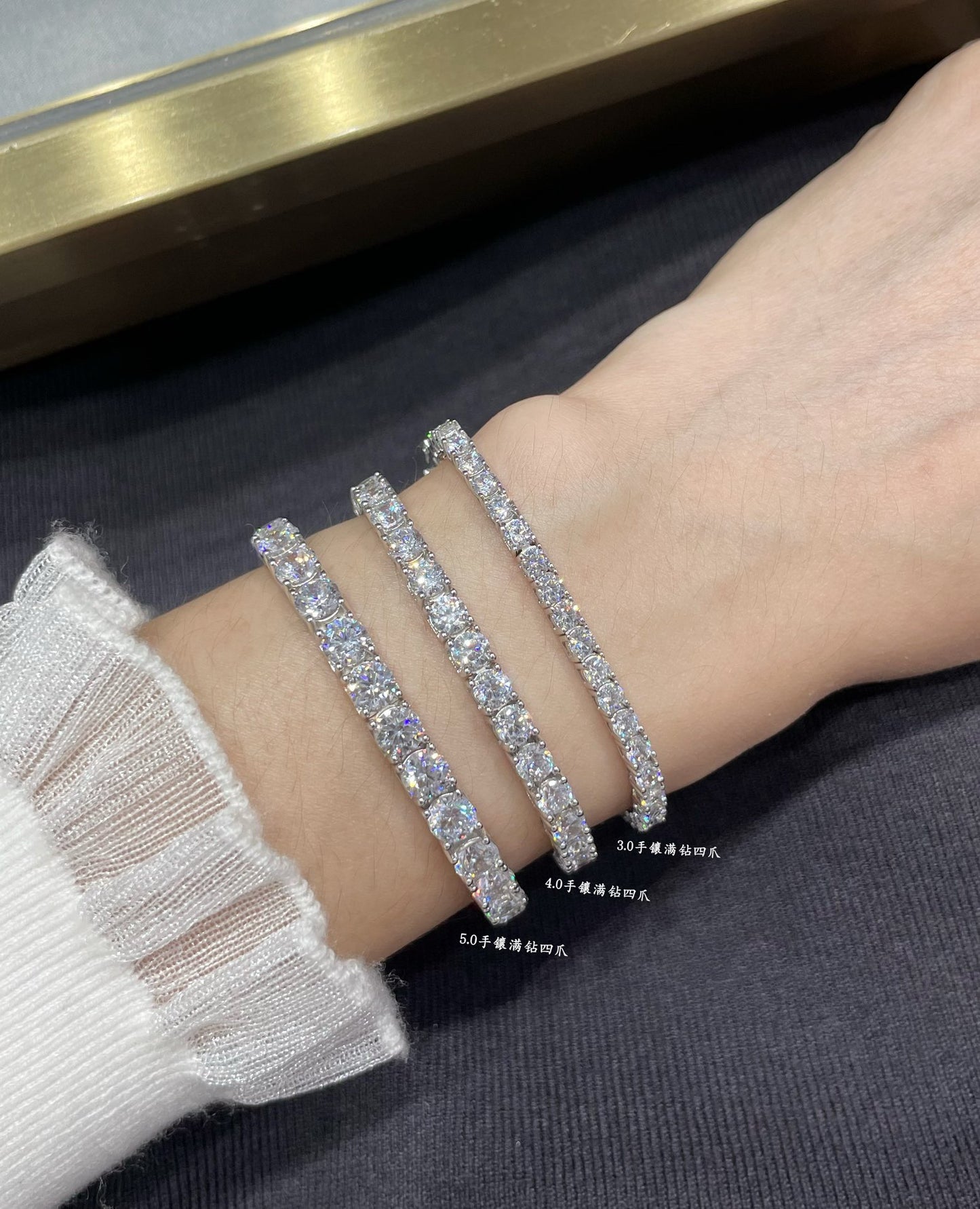 [✨ROSE💎] NEW STYLE TENNIS BRACELET 925 STERLING SILVER MATERIAL