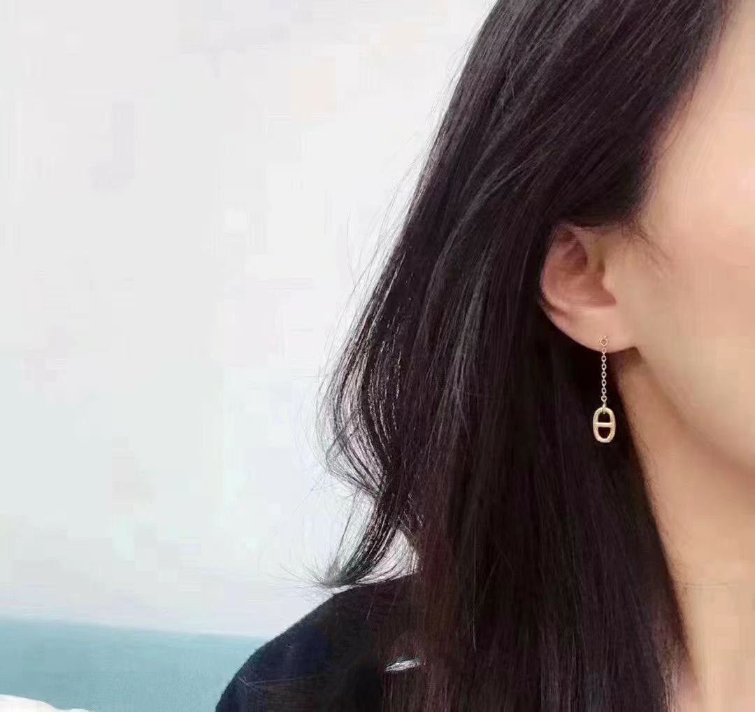 [✨Rose💎]BOUCLES D'OREILLES À POMPON CHAÎNE