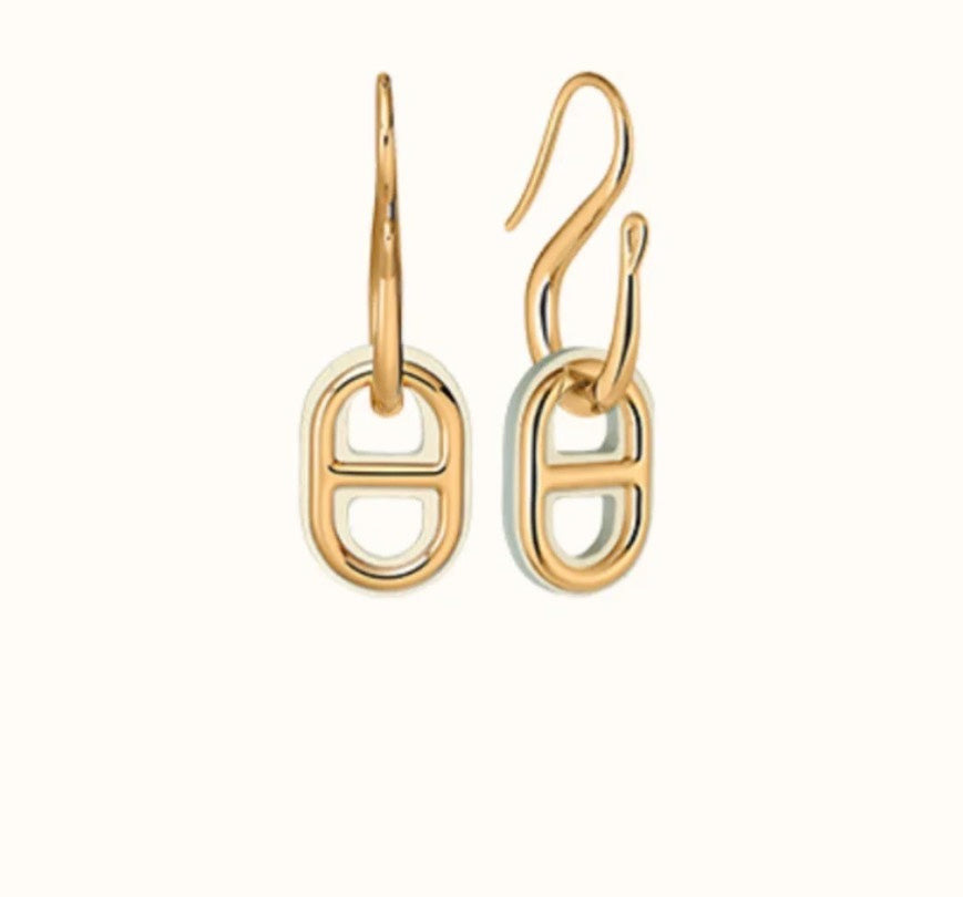 [✨Rose💎]Boucles d'oreilles en or HM O'MAILLON