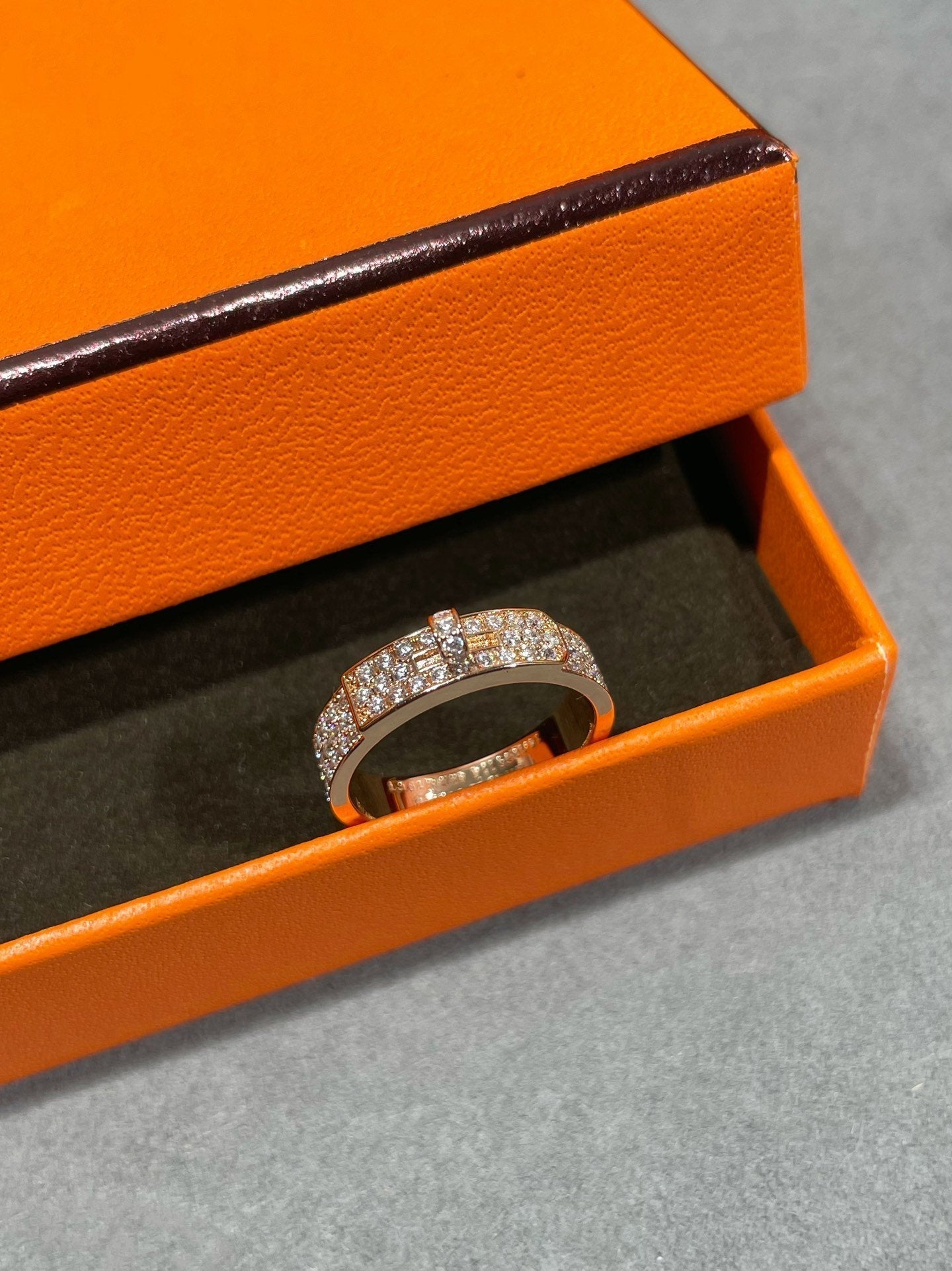[✨Rose💎]KELLY PINK GOLD DIAMOND RING