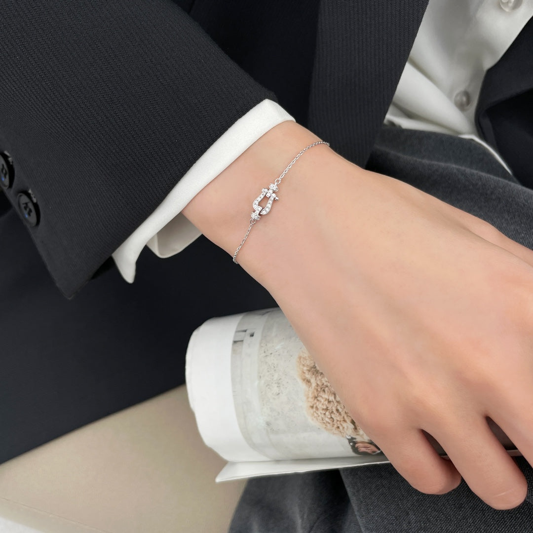 [✨Rose💎]BRACELET PETITE CHAÎNE FORCE 10