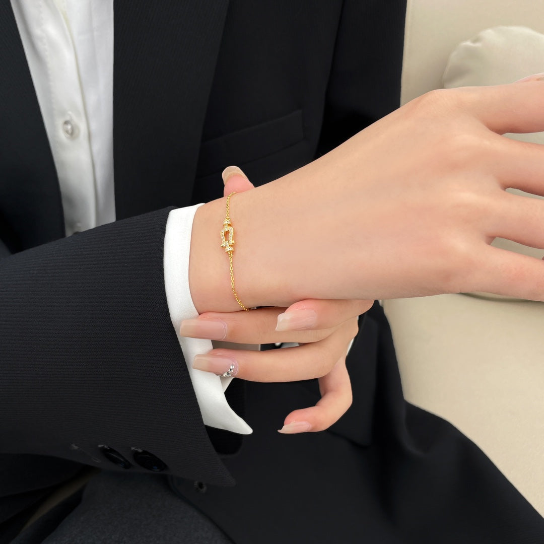 [✨Rose💎]BRACELET PETITE CHAÎNE FORCE 10