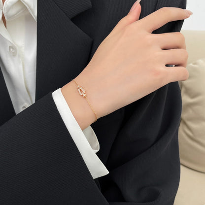 [✨Rose💎]BRACELET PETITE CHAÎNE FORCE 10