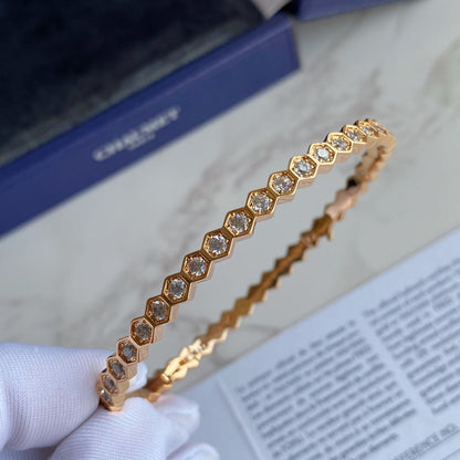 [✨Rose💎]Bracelet en or Bee Love entièrement en diamants 